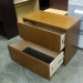 Maple 2 Drawer Lateral File Cabinet, Locking